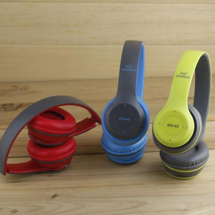 P47 Wireless Bluetooth Headphones Latest 5.0+EDR with Mic Stereo Headset Supports FM Radio / TF Card / AUX Cable