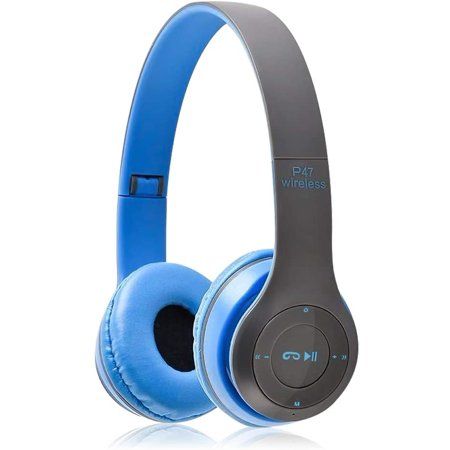 P47 Wireless Bluetooth Headphones Latest 5.0+EDR with Mic Stereo Headset Supports FM Radio / TF Card / AUX Cable