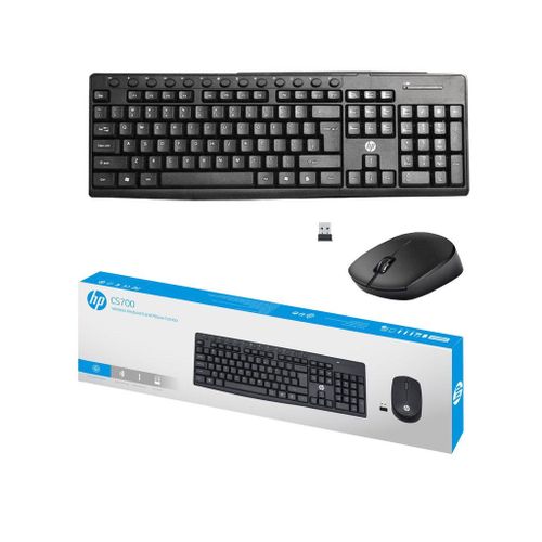 HP CS700 Wireless Combo Keyboard & Mouse with 12 Media Keys Business Home 2.4G Bluetooth Keyboard Mouse Set Wireless keyboard Mouse Combo for Computer PC Game