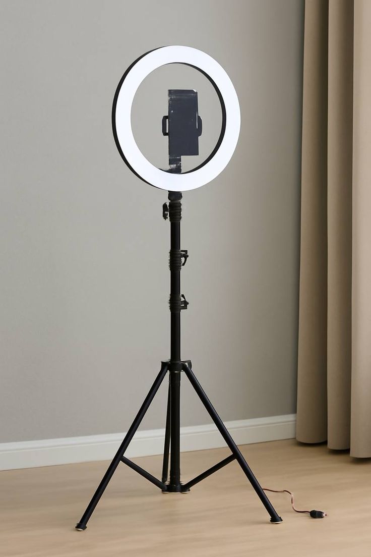 Ring Light (8 Inches) with Stand 2800mAh Rechargeable, LED Circle Selfie Cordless Ringlight with 63" Tripod/Phone Holder/Remote for Makeup Live/Video Recording/Tiktok/YouTube/Podcasting/Vlogging