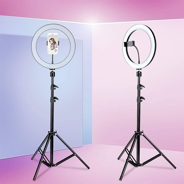 Ring Light (8 Inches) with Stand 2800mAh Rechargeable, LED Circle Selfie Cordless Ringlight with 63" Tripod/Phone Holder/Remote for Makeup Live/Video Recording/Tiktok/YouTube/Podcasting/Vlogging