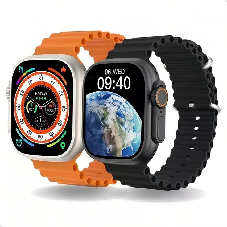 T800 Ultra Smart Watch Largest and Brightest Display Deep Waterproof With Video Controlling Assistant Wireless Fast Charging, BIGGER SCREEN SHOW MORE, Bluetooth, NFC (BLACK