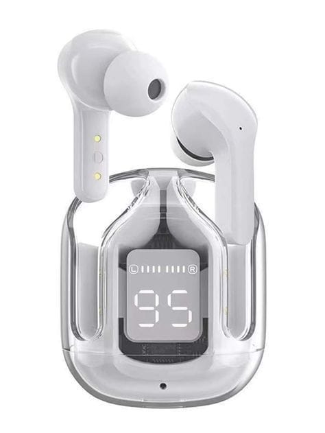 Air 31 True Wireless Stereo Earphone Wireless in-Ear TWS Earbuds Transparent Headphones (Multicolour)